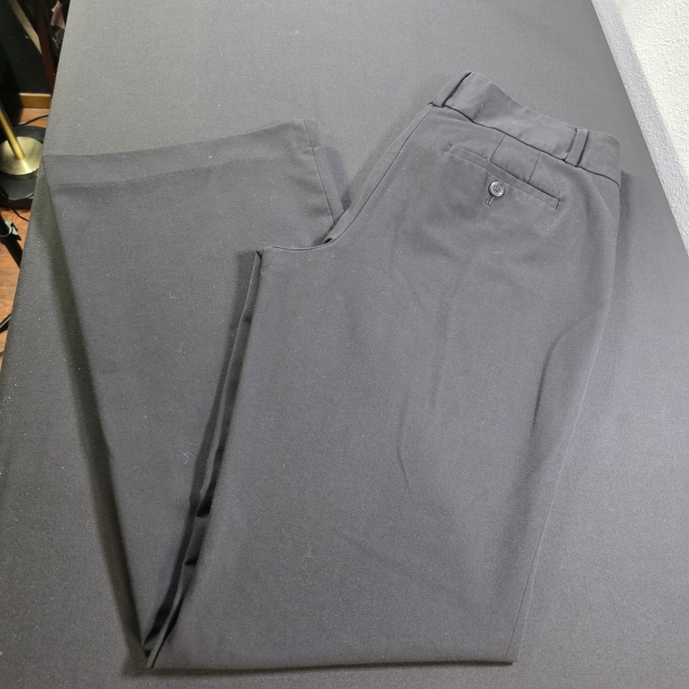 Ann Taylor LOFT Julie Trouser Black Wide Leg Dress Pants Womens Size 6 Office *